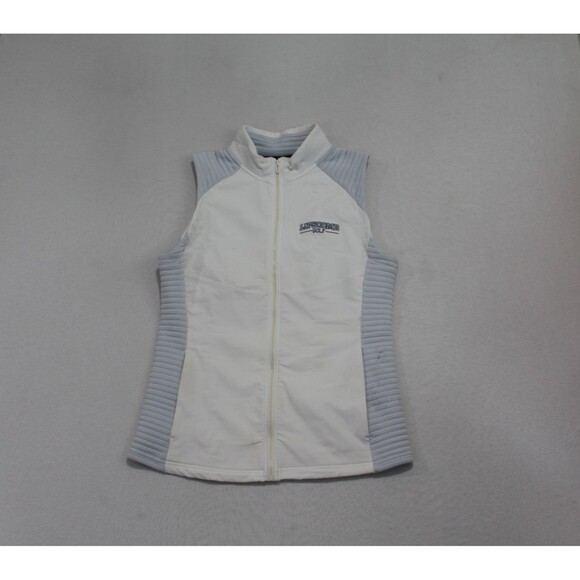 Under Armour Jackets & Blazers - Under Armour Women White Gray Jacket Vest Lipscomb Golf Size Small